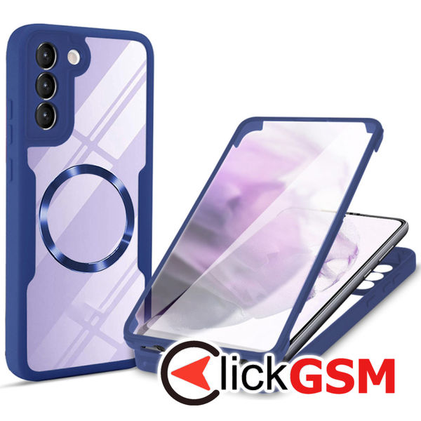 Techsuit - ColorVerse 360 MagSafe Series + Screen Protector - Samsung Galaxy S22 5G - Blue