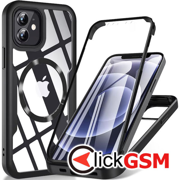 Techsuit - ColorVerse 360 MagSafe Series + Screen Protector - iPhone 11 - Black