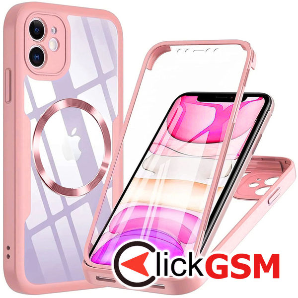 Techsuit - ColorVerse 360 MagSafe Series + Screen Protector - iPhone 11 - Pink