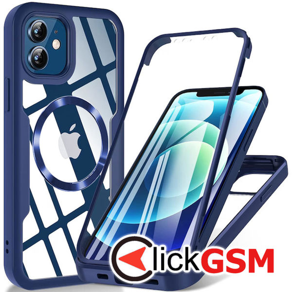 Techsuit - ColorVerse 360 MagSafe Series + Screen Protector - iPhone 11 - Blue