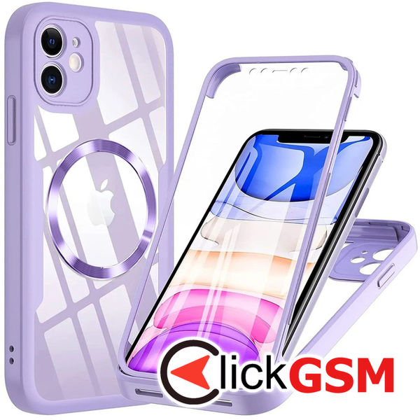 Techsuit - ColorVerse 360 MagSafe Series + Screen Protector - iPhone 12 - Purple