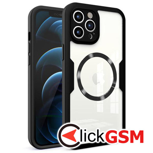 Techsuit - ColorVerse 360 MagSafe Series + Screen Protector - iPhone 12 Pro Max - Black