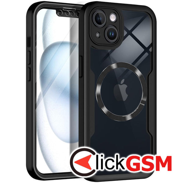 Techsuit - ColorVerse 360 MagSafe Series + Screen Protector - iPhone 13 - Black