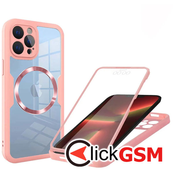 Techsuit - ColorVerse 360 MagSafe Series + Screen Protector - iPhone 13 Pro - Pink