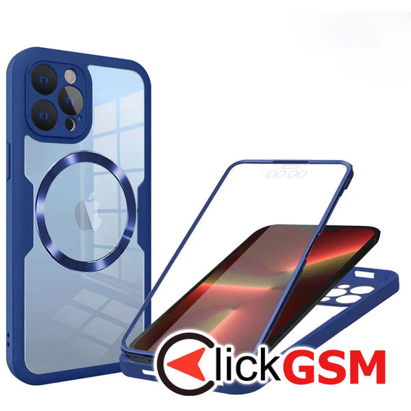 Techsuit - ColorVerse 360 MagSafe Series + Screen Protector - iPhone 13 Pro - Blue