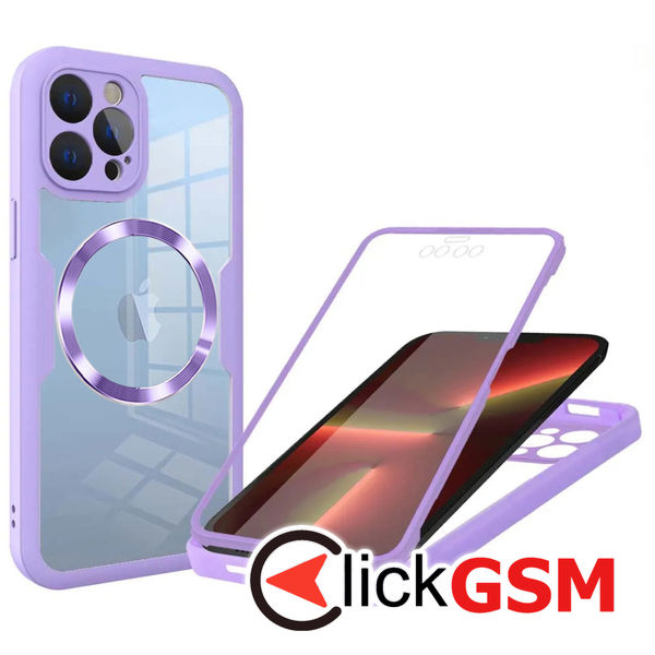 Techsuit - ColorVerse 360 MagSafe Series + Screen Protector - iPhone 13 Pro - Purple