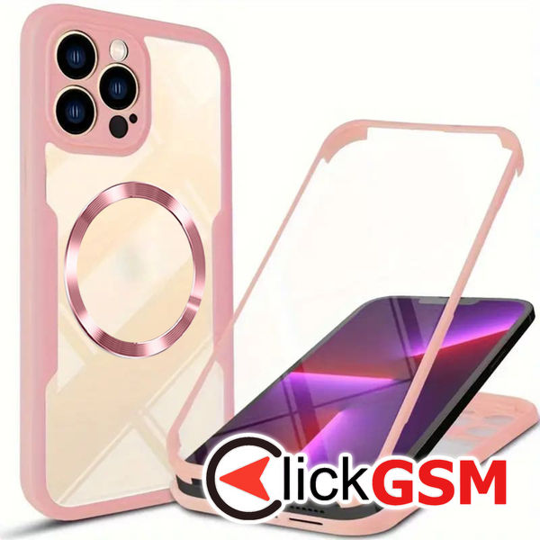 Techsuit - ColorVerse 360 MagSafe Series + Screen Protector - iPhone 13 Pro Max - Pink