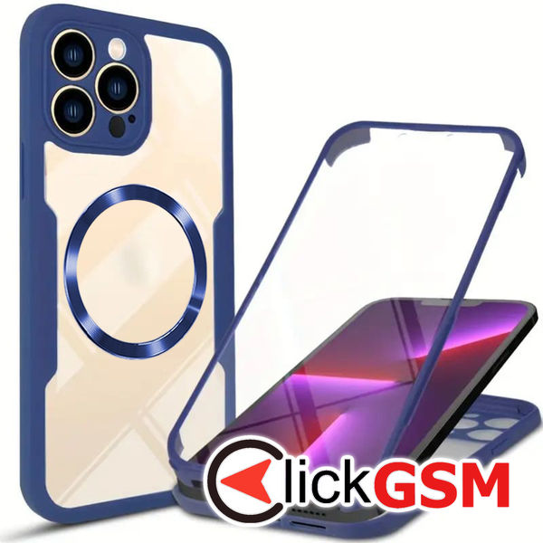 Techsuit - ColorVerse 360 MagSafe Series + Screen Protector - iPhone 13 Pro Max - Blue