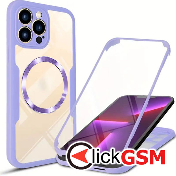 Techsuit - ColorVerse 360 MagSafe Series + Screen Protector - iPhone 13 Pro Max - Purple