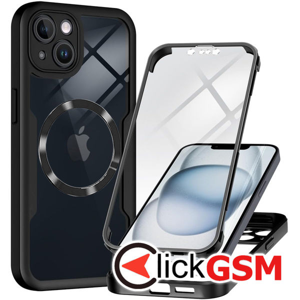 Techsuit - ColorVerse 360 MagSafe Series + Screen Protector - iPhone 14 - Black