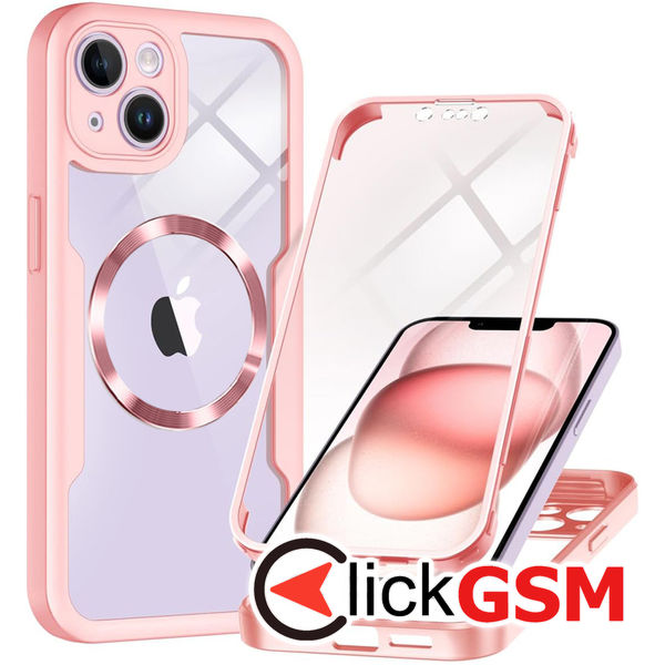 Techsuit - ColorVerse 360 MagSafe Series + Screen Protector - iPhone 14 - Pink