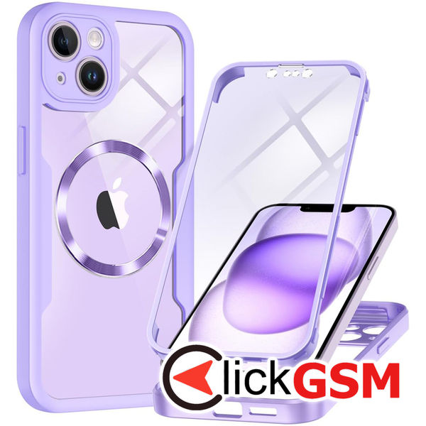 Techsuit - ColorVerse 360 MagSafe Series + Screen Protector - iPhone 14 - Purple