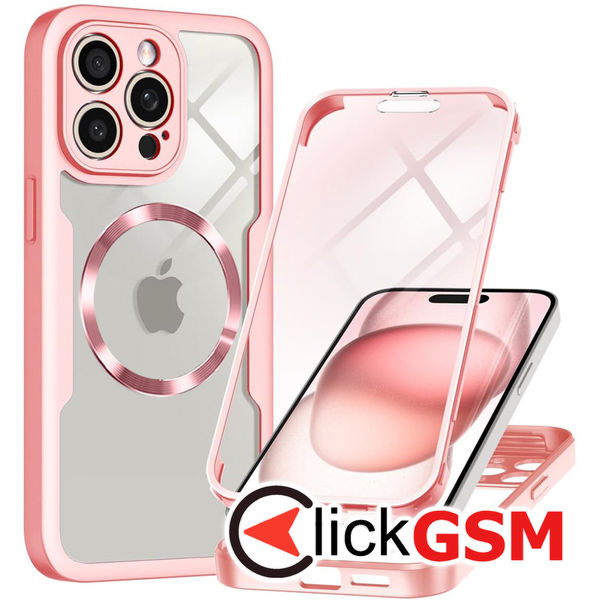 Techsuit - ColorVerse 360 MagSafe Series + Screen Protector - iPhone 14 Pro - Pink