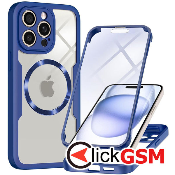 Techsuit - ColorVerse 360 MagSafe Series + Screen Protector - iPhone 14 Pro - Blue