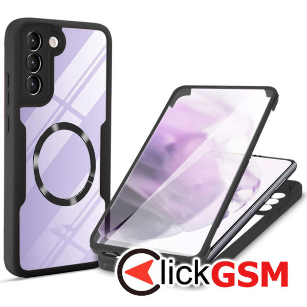 Techsuit - ColorVerse 360 MagSafe Series + Screen Protector - Samsung Galaxy S23 - Black