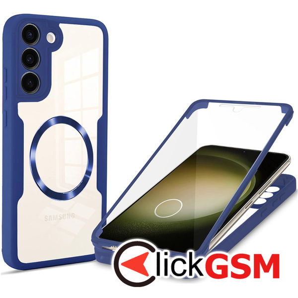 Techsuit - ColorVerse 360 MagSafe Series + Screen Protector - Samsung Galaxy S23 Plus - Blue