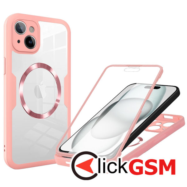 Techsuit - ColorVerse 360 MagSafe Series + Screen Protector - iPhone 15 - Pink