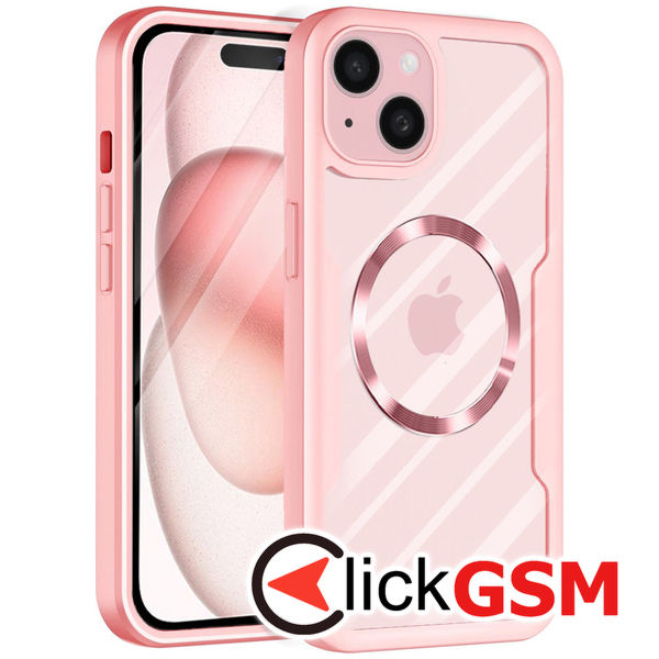 Techsuit - ColorVerse 360 MagSafe Series + Screen Protector - iPhone 15 Plus - Pink