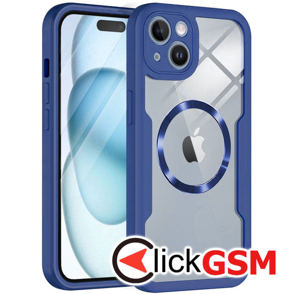 Techsuit - ColorVerse 360 MagSafe Series + Screen Protector - iPhone 15 Plus - Blue