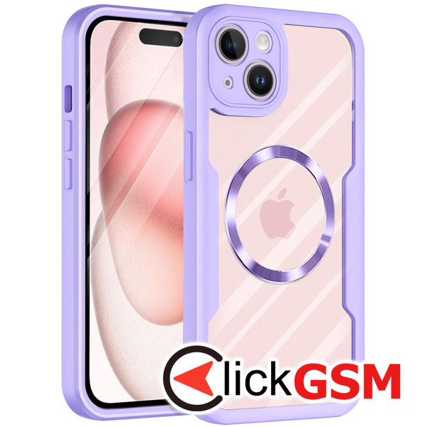 Techsuit - ColorVerse 360 MagSafe Series + Screen Protector - iPhone 15 Plus - Purple