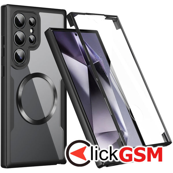 Techsuit - ColorVerse 360 MagSafe Series + Screen Protector - Samsung Galaxy S24 Ultra - Black