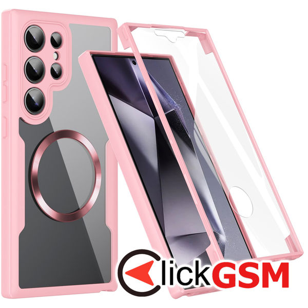 Techsuit - ColorVerse 360 MagSafe Series + Screen Protector - Samsung Galaxy S24 Ultra - Pink