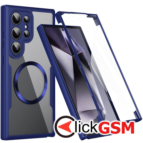 Techsuit - ColorVerse 360 MagSafe Series + Screen Protector - Samsung Galaxy S24 Ultra - Blue