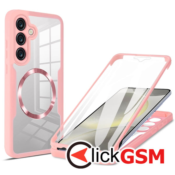Techsuit - ColorVerse 360 MagSafe Series + Screen Protector - Samsung Galaxy S24 - Pink