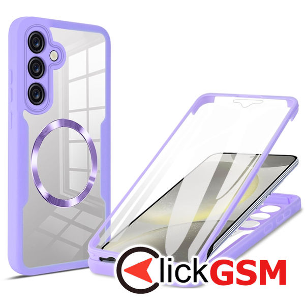 Techsuit - ColorVerse 360 MagSafe Series + Screen Protector - Samsung Galaxy S24 - Purple
