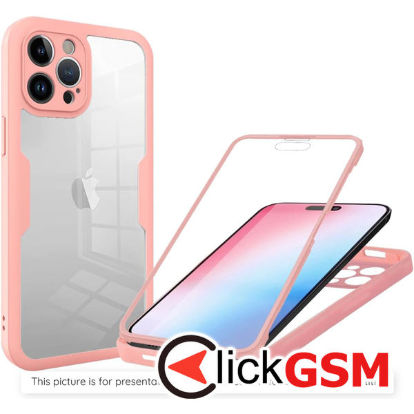 Techsuit - ColorVerse 360 Series + Screen Protector - Samsung Galaxy A13 4G - Pink
