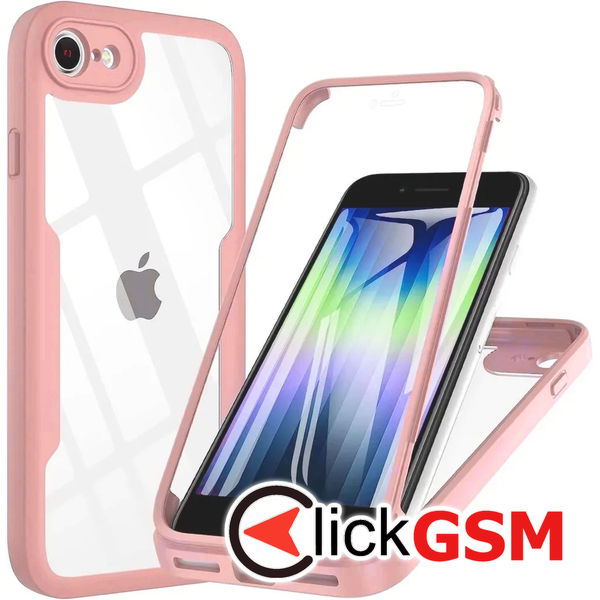 Techsuit - ColorVerse 360 Series + Screen Protector - iPhone 7 / 8 / SE 2, SE 2020 / SE 3, SE 2022 - Pink