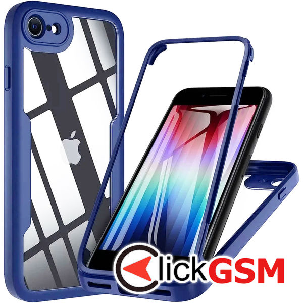 Techsuit - ColorVerse 360 Series + Screen Protector - iPhone 7 / 8 / SE 2, SE 2020 / SE 3, SE 2022 - Blue