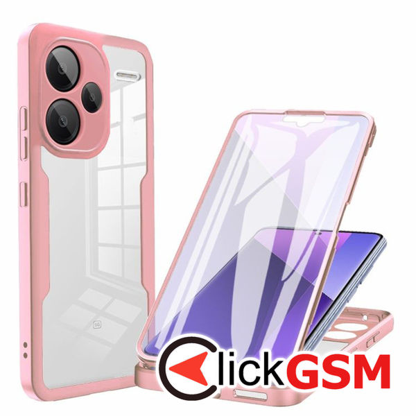 Techsuit - ColorVerse 360 Series + Screen Protector - Xiaomi Redmi Note 13 Pro+ 5G - Pink