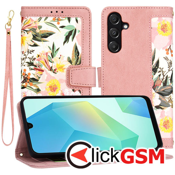 Techsuit - FlipCraft - Samsung Galaxy A16 4G / A16 5G - Sweetheart Pink