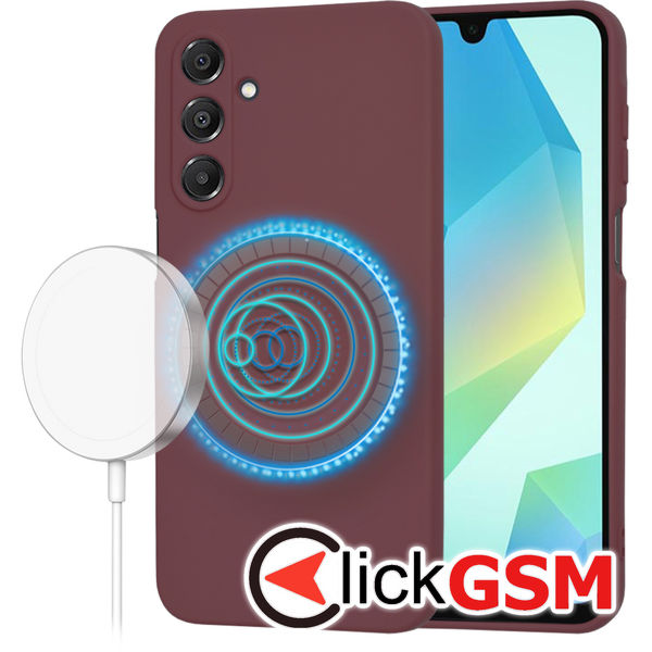 Techsuit - SoftFlex MagSafe - Samsung Galaxy A16 4G / A16 5G - Plum Red