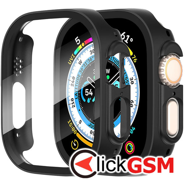 Techsuit - Defense360 Pro + Screen Protector - Apple Watch Ultra / Ultra 2 - Black