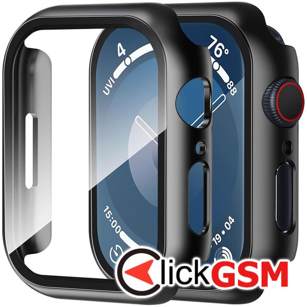 Techsuit - Defense360 Pro + Screen Protector - Apple Watch 7 (45mm) - Black