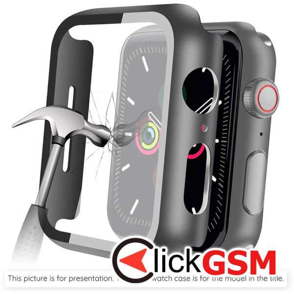 Techsuit - Defense360 Pro + Screen Protector - Samsung Galaxy Watch4 / 5  (40mm) - Black