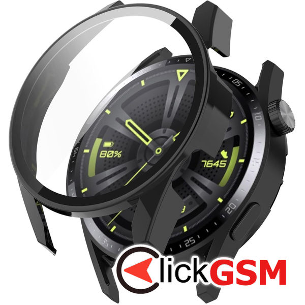 Techsuit - Defense360 Pro + Screen Protector - Huawei Watch GT 3 (46mm) - Black