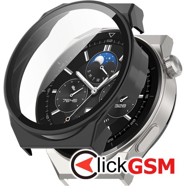 Techsuit - Defense360 Pro + Screen Protector - Huawei Watch GT 3 Pro (46mm) - Black