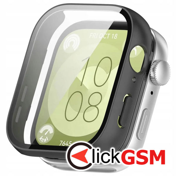 Techsuit - Defense360 Pro + Screen Protector - Huawei Watch Fit 3 - Black