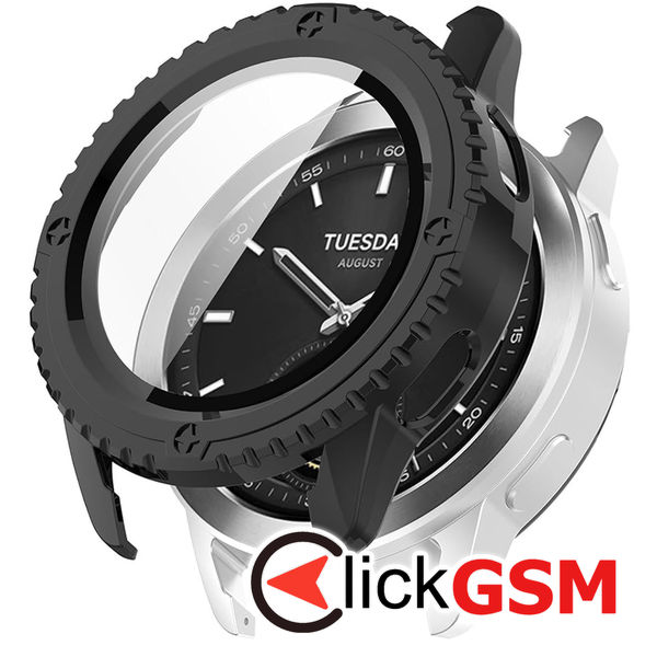 Techsuit - Defense360 Pro + Screen Protector - Xiaomi Watch S3 - Black