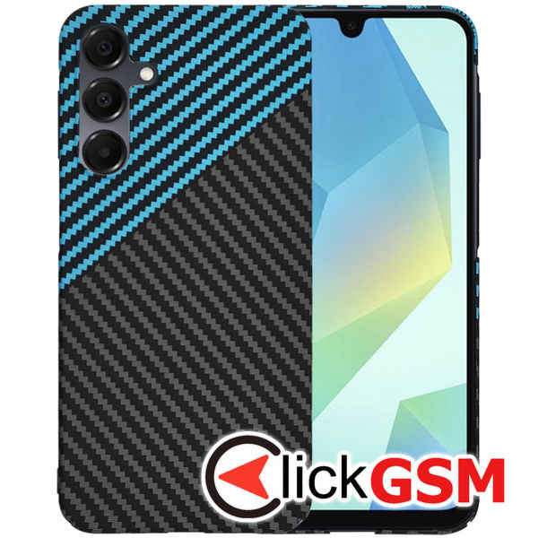 Techsuit - Carbonite FiberShell - Samsung Galaxy A16 4G / A16 5G - Blue Pulse