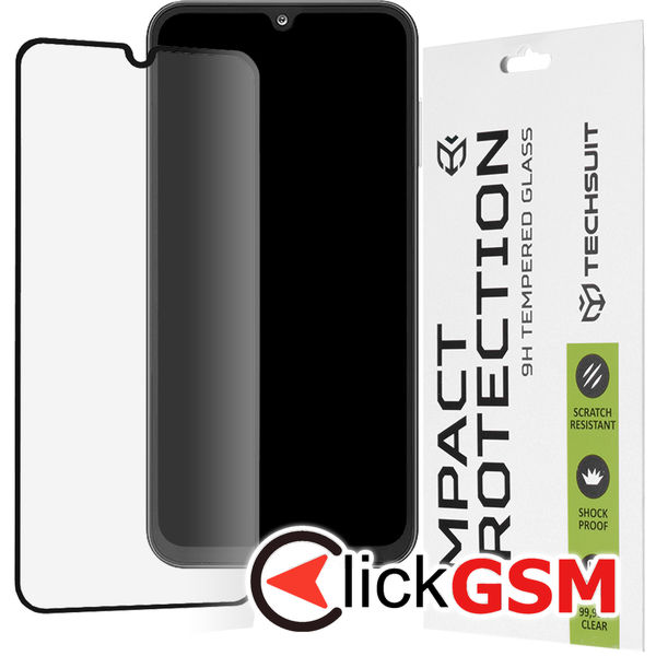 Techsuit - 111D Full Cover / Full Glue Glass - Samsung Galaxy A16 - Black
