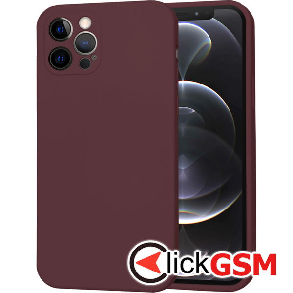 Techsuit - SoftFlex MagSafe - iPhone 12 Pro - Plum Red