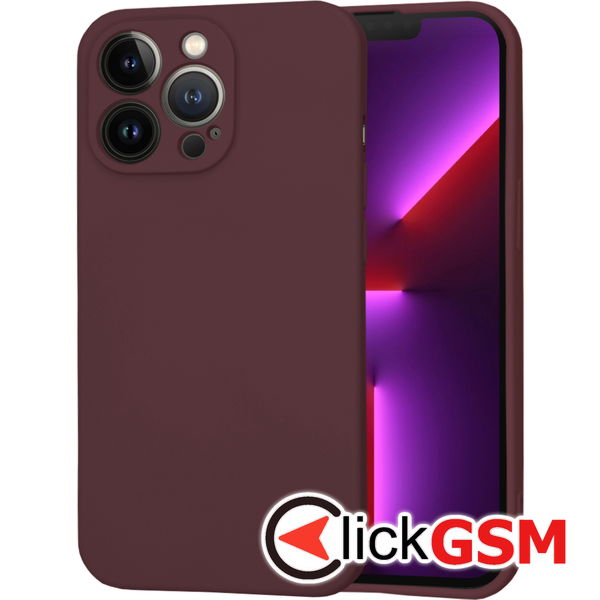 Techsuit - SoftFlex MagSafe - iPhone 13 Pro - Plum Red