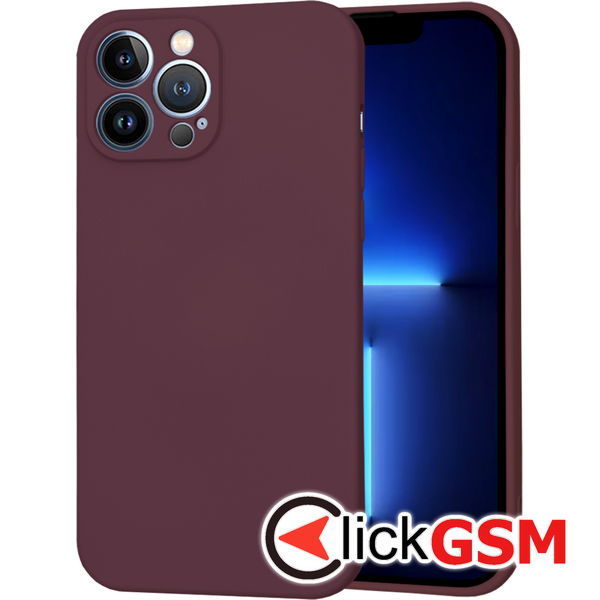 Techsuit - SoftFlex MagSafe - iPhone 13 Pro Max - Plum Red