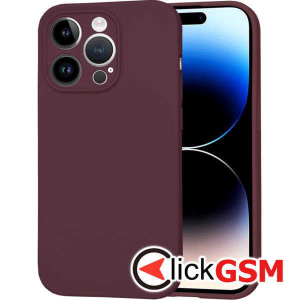 Techsuit - SoftFlex MagSafe - iPhone 14 Pro - Plum Red