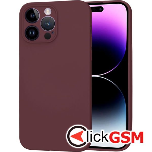 Techsuit - SoftFlex MagSafe - iPhone 14 Pro Max - Plum Red