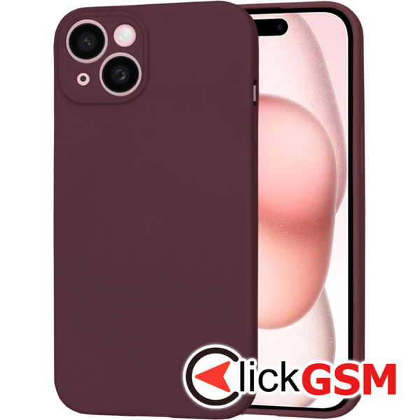 Techsuit - SoftFlex MagSafe - iPhone 15 - Plum Red